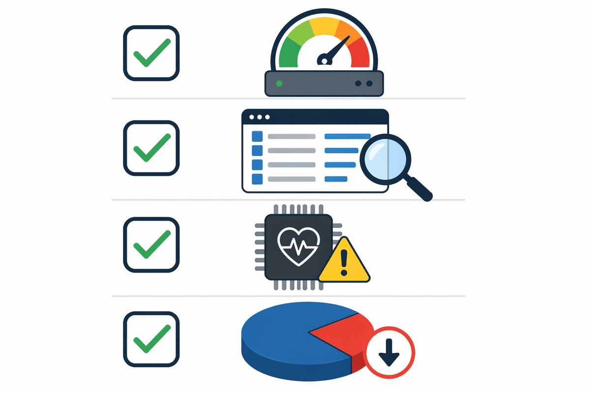 Measuring before acting: what to check and what to ignore