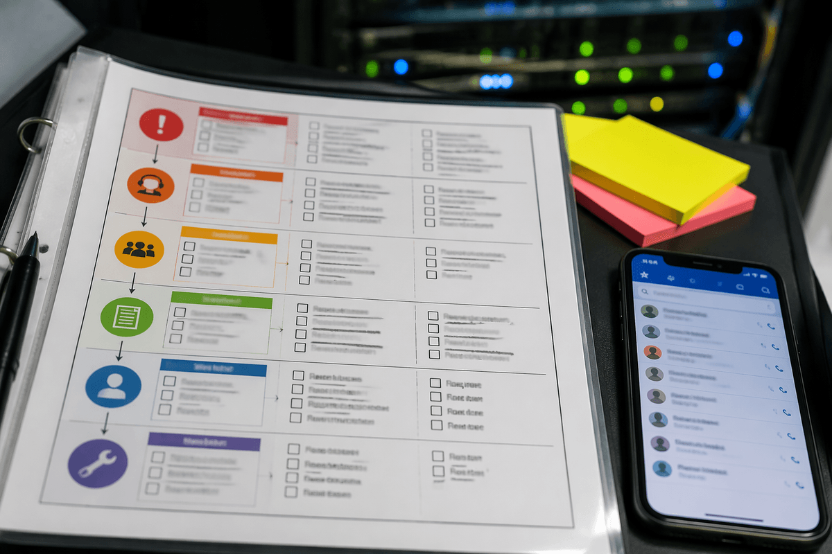Step 10: Your incident playbook, vendors, and decision roles