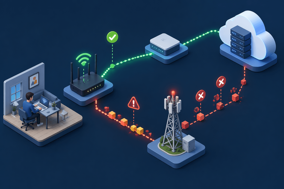 Rule out your connection in two quick tests