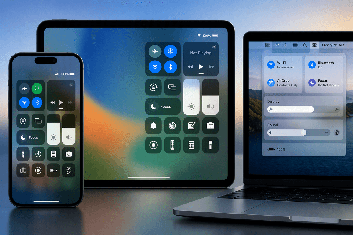 How to Use and Customize the Control Center on Your iPhone, iPad, or Mac