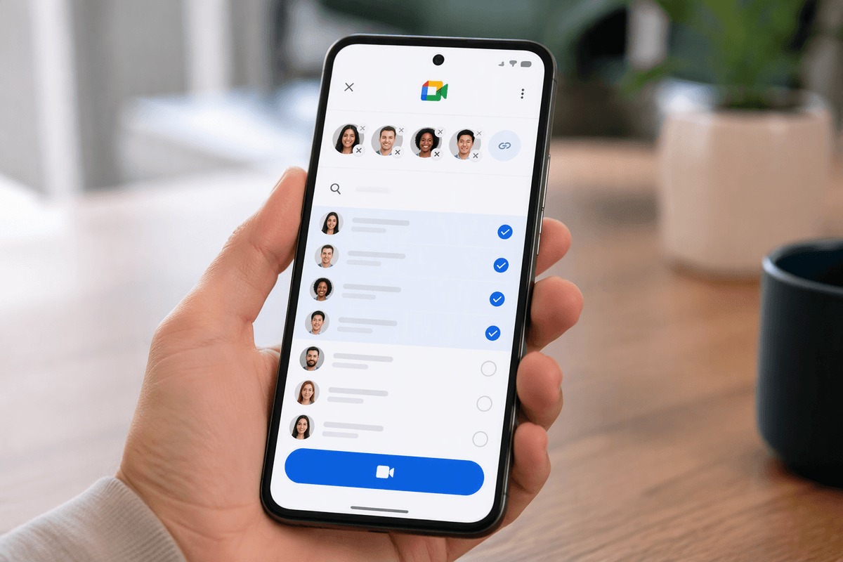 Create a group call from the app in under a minute
